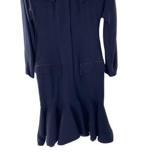 BERNARD PERRIS PARIS VINTAGE NAVY DRESS
